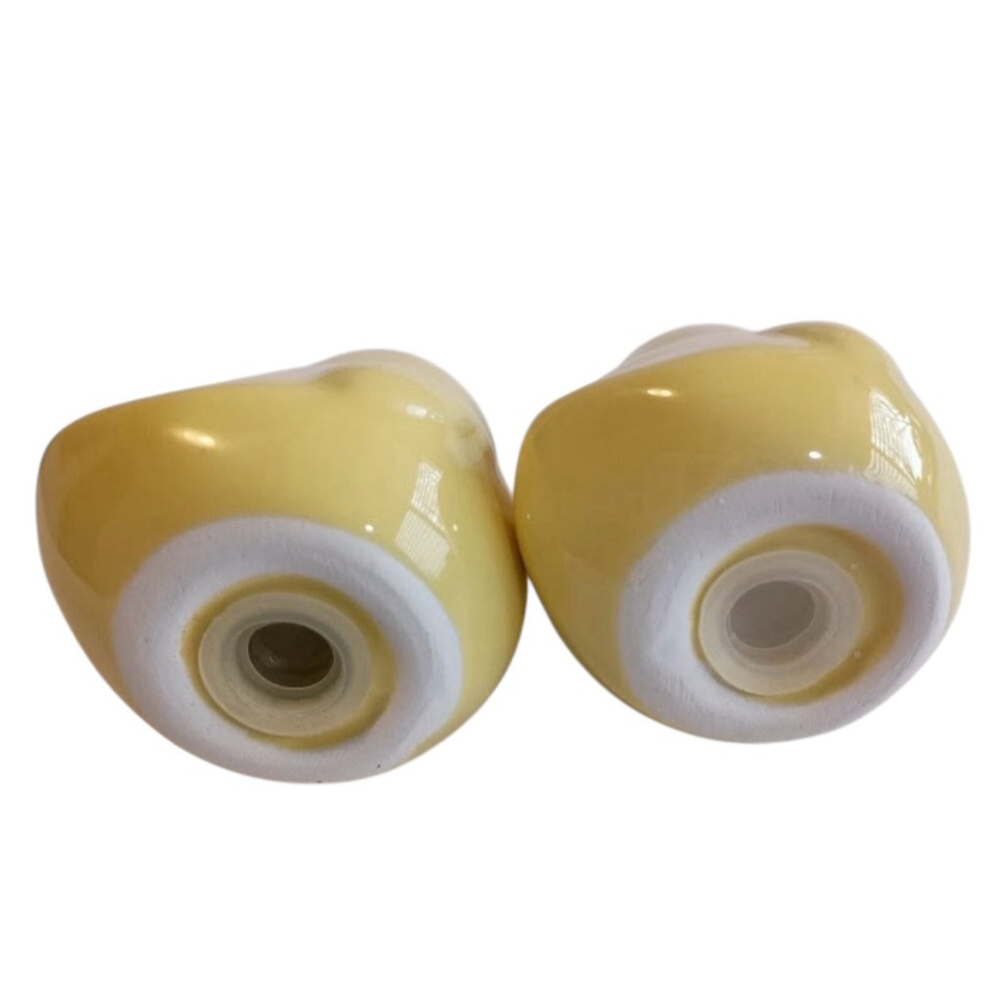 Rae Dunn Yellow Chick Salt & Pepper Shakers with White Basket - Picture 3 of 7